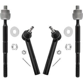 BOXI 4pcs Front Inner and Outer Tie Rod End Kit for Lexus RX330 2004 2005 2006 / for Lexus RX350 2007 2008 2009 / for Toyota Highlander 2004 2005 2006 2007 Base Sport Utility 4-Door | EV80945 ES80944