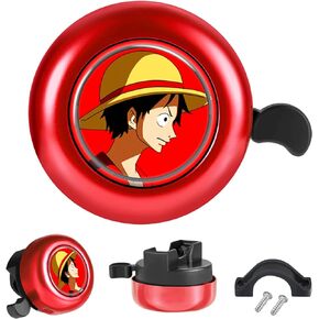 Akkya Bike Bicycle Bell Horn for Kids Cute Cool Cartoon Cycling Handlebars Knee Scooter Accessories for Girls Boys Electric Mountain Bike Ring Bell Biking Bicicle Accessories Loud (Red)