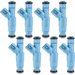 gohantee Fuel Injectors 4 Nozzle 8Pcs 0280155849 Compatible with Chrysler Aspen Dodge Ram Dakota Durango Jeep Grand Cherokee Commander Mitsubishi Raider 4.7L V8 engine, Replaces 822-11149 XF1E-A5B