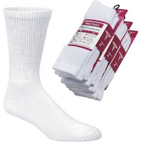 Diamond Star Diabetic Socks, Non-Binding Circulatory Cushion Cotton Crew & Anke Diabetic Socks for Women