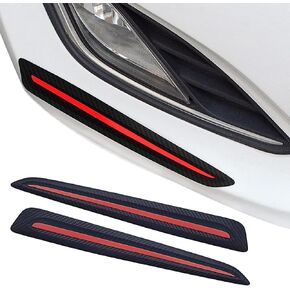 ZKFAR Pack-2 Anti-Collision Patch Bumper Guard Strip, Universal Anti-Scratch Bumper Protector Trim for Cars SUV Pickup Truck, Car Exterior Accessories (Black)