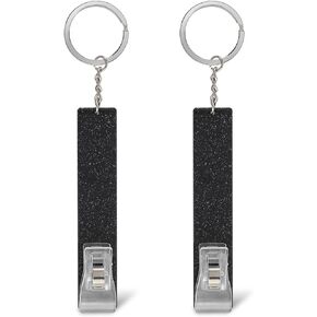 KALIONE 2 Packs Credit Card Puller, Debit Card Grabber for Long Nails Cute Card Clip for Long Nails Portable Atm Card Clip Keychain for Women Men