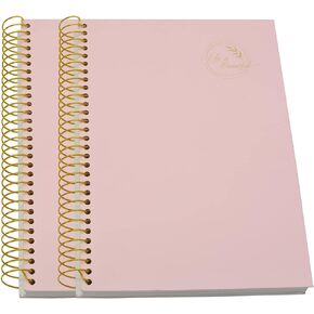 Yansanido Large Spiral Notebook, 5 Pcs B5 Thick Paper Hardcover 7mm College Ruled 5 Colors 150 Sheets -300 Pages Journals for Study, Work, Travel and Notes (5 Color)