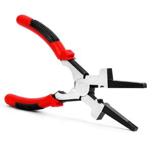Ziopetru 8"MIG Welding Pliers, Multi-functional Carbon Steel MIG Welding Pliers with Insulated Handle, Long Nose Pliers Wire Cutting Pliers for Professional Welding - Reliable and Durable