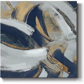 Renditions Gallery Modern Abstract Canvas Wall Art for Living Room,Close to The Edge I, Ready to Hang, 10'' x 10'' (AZS-WC25-44852-R-1010-SC)