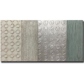 AMEI Art,24x48inch Hand-Painted Decorative Paintings Retro Style Canvas Artwork Abstract Elegant Wall Art Stretched and Framed Ready to Hang