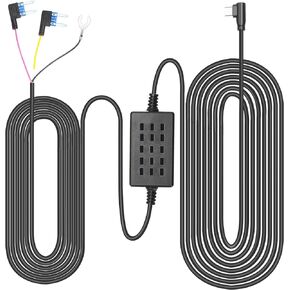 Neideso 11.5ft Type-C Hardwire Kit for N300/N700 Dash Cam, Hard Wire Car Charger Cable Kit 12V- 24V to 5V/2.5A for Dash Cameras with Low Voltage Protection, Parking Monitoring