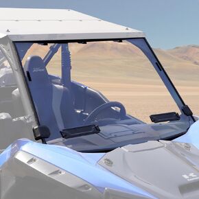 A & UTV PRO Front Full Vented Windshield for Kawasaki Teryx KRX 1000 2020 2021 2022 2023 2024, Clear Tough Hard Coated Window Accessories, 250x Stronger Than Glass