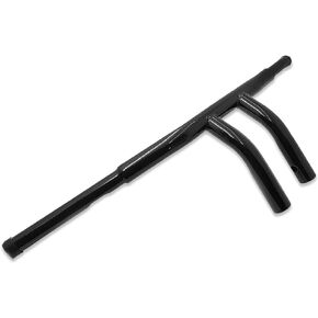 HTTMT HB01-1-1/4 Inches Flat Black 6 Inches Buffalo T-Bar Handlebars Compatible with Harley '03-'13 FLHR and FLHRC Harley '00-'17 FLS FLSS FLST