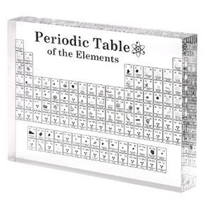Real Chemical Element Periodic Table 83 Kinds of Real Elements & Acrylic Display Stand, Craft, Teaching Tool, Gift for Kids, Students, Teacher, Science Lovers, 6 * 4.5 * 0.8 inch