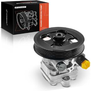 A-Premium Power Steering Pump, with Pulley, Compatible with Subaru Impreza 2002-2003, 2.0L, Replace # 34430-FE002, 96536M