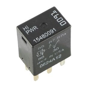 15480091 12VDC 5Pins 35A 1 Form C Quick Connect Automotive Relays SPDT with Resistor Compatible with G8V-RH-1C7T-R-DC12 15328867 ACV12212 13500128 13502750 56049018AB