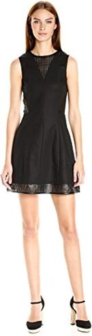 Emporio Armani Women's Sleeveless Fit and Flare Dress with Details in Saudi Arabia