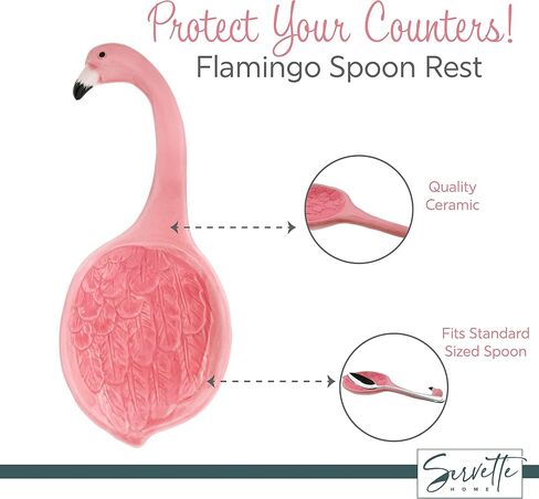 Flamingo Napkin Holder with Flamingo Spoon Rest in Saudi Arabia