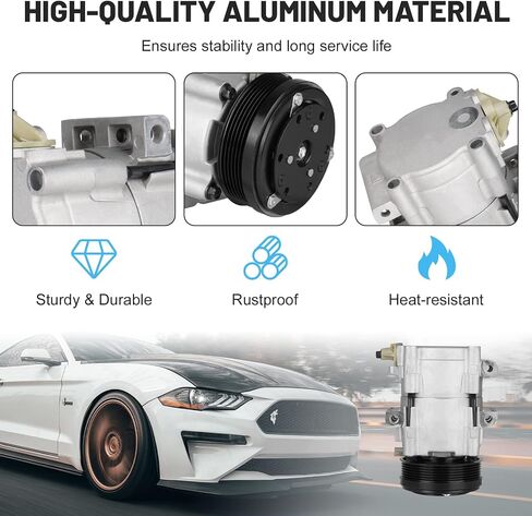 New AC Air Condition Compressor with Clutch for 02-05 Ford Excursion 5.4L 6.0L 6.8L, 94-02 Ford Crown Victoria 4.6L, 04-06 F-150 5.4L in Saudi Arabia