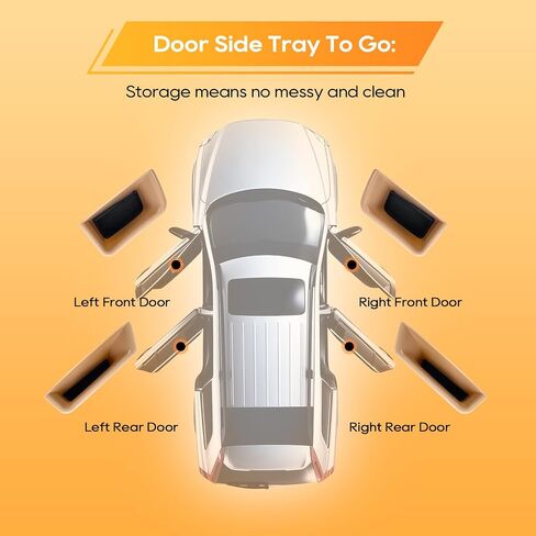 LFOTPP 5 Series Accessories for 2018-2020 2021 2022 2023 B*MW 5 Series G30 G31 530e Door Storage Box Interior Door Tray Organizer Armrest Box (2PCS for Front Door) in Saudi Arabia
