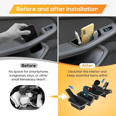 LFOTPP 5 Series Accessories for 2018-2020 2021 2022 2023 B*MW 5 Series G30 G31 530e Door Storage Box Interior Door Tray Organizer Armrest Box (2PCS for Front Door) in Saudi Arabia
