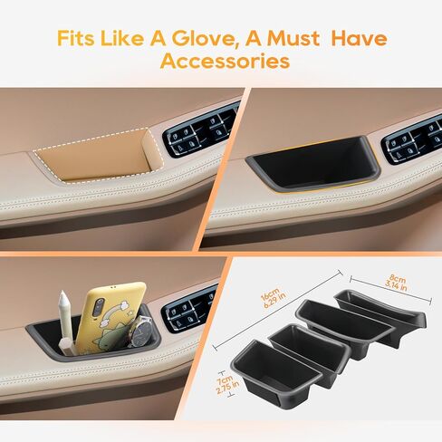 LFOTPP 5 Series Accessories for 2018-2020 2021 2022 2023 B*MW 5 Series G30 G31 530e Door Storage Box Interior Door Tray Organizer Armrest Box (2PCS for Front Door) in Saudi Arabia