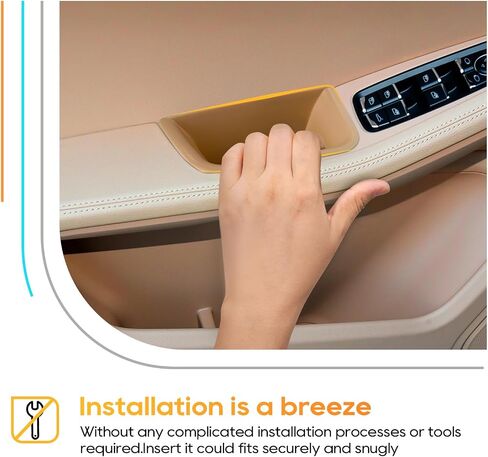 LFOTPP 5 Series Accessories for 2018-2020 2021 2022 2023 B*MW 5 Series G30 G31 530e Door Storage Box Interior Door Tray Organizer Armrest Box (2PCS for Front Door) in Saudi Arabia