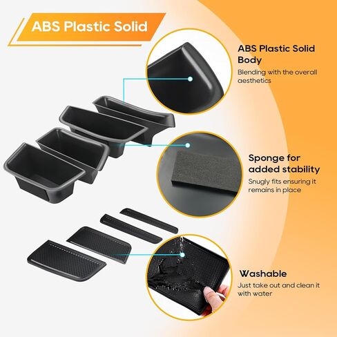 LFOTPP 5 Series Accessories for 2018-2020 2021 2022 2023 B*MW 5 Series G30 G31 530e Door Storage Box Interior Door Tray Organizer Armrest Box (2PCS for Front Door) in Saudi Arabia