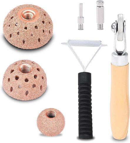 Tire Patch Repair Tools Tire Tungsten Carbide Buffing Wheels 25mm 42mm Tire Patch Roller Scraping Cutter for Car Tire Grinding Polishing Accessories Kit in Saudi Arabia
