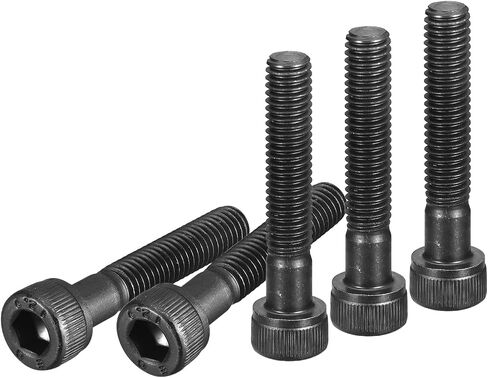 DTGN M6x60mm Socket Head Cap Screws Bolts, 20Pcs 12.9 Grade Alloy Steel, Metric Machine Hex Socket Screw, Hex Drive, Black Oxide Finish, UNC Coarse Thread Partially Threaded in Kuwait