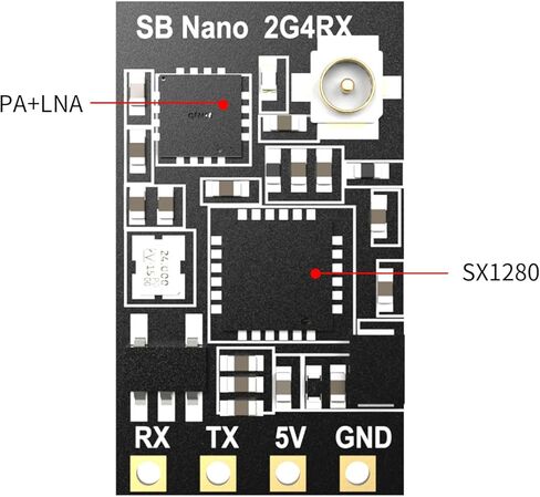 جهاز استقبال SpeedyBee ELRS FPV - وحدة استقبال بدون طيار ExpressLRS Nano بسرعة 2.4 جيجا هرتز مع هوائي UFL T مقاس 78 مم لطائرة FPV بدون طيار صغيرة ثابتة الجناح وطائرة RC in Saudi Arabia