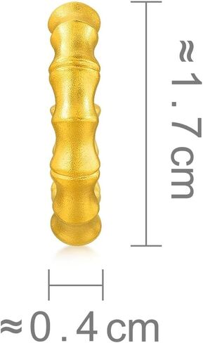 CHOW SANG SANG حلق ثقافي 999 24K من الذهب الصلب من الخيزران للنساء 92241E (يُباع منفردًا وليس زوجًا) in Kuwait