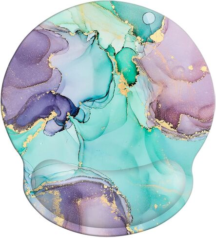Ergonomic Memory Foam Wrist Support Mouse Pad Comfortable Padded Wrist Mousepads 9in X10in Pain Relief Desktop Mouse Mat (Beautiful Mandala Foam) in Saudi Arabia