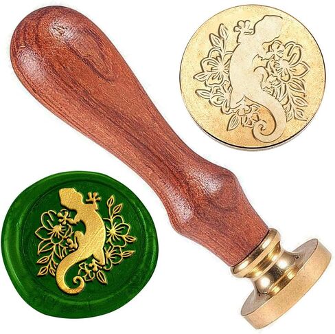 Book Teacup Flowers Wax Sealing Stamp, 1" Brass Wax Seal Stamp Head with Wooden Handle Vintage Flower Wax Stamp for Invitation Cards Gift Wrapping Envelopes Wine Package Decoration in Saudi Arabia