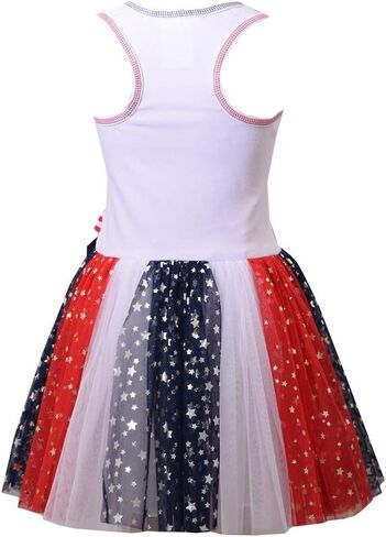 Bonnie Jean Girl's 4th of July Dress - Unicorn Americana Dress in Saudi Arabia