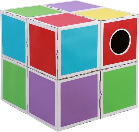 كبير 3D متاهة القط مكعب وحدات من الورق المقوى صندوق إخفاء البيت، سرير نفق القط، إخفاء والبحث عن قلعة مسرح للقطط المتعددة in Kuwait