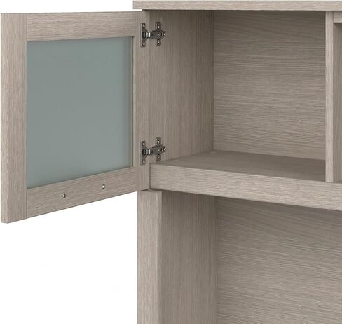 Bush Furniture Somerset 72W Desk Hutch in Hansen Cherry, Attachment with Shelves and Cabinets for Home Office in Saudi Arabia