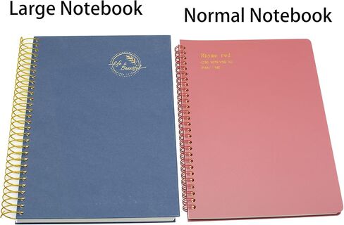 Yansanido Large Spiral Notebook, 5 Pcs B5 Thick Paper Hardcover 7mm College Ruled 5 Colors 150 Sheets -300 Pages Journals for Study, Work, Travel and Notes (5 Color) in Saudi Arabia