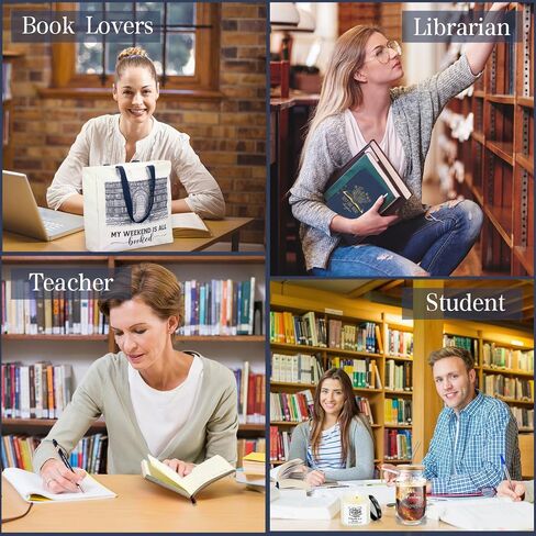 Set of 5 Book Lovers Gifts Teacher Appreciation Include 16oz Drinking Glass with Lid Straw Scented Candle Canvas Tote Bag A6 Journal with Ballpoint Pen for Christmas Student Reader(Green) in Saudi Arabia