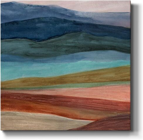 Renditions Gallery Modern Abstract Canvas Wall Art for Living Room,Close to The Edge I, Ready to Hang, 10'' x 10'' (AZS-WC25-44852-R-1010-SC) in Kuwait