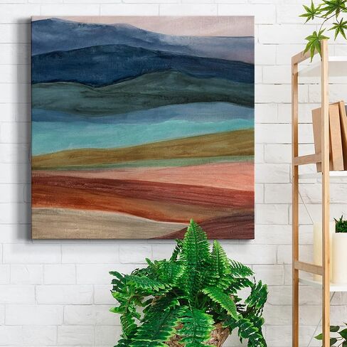 Renditions Gallery Modern Abstract Canvas Wall Art for Living Room,Close to The Edge I, Ready to Hang, 10'' x 10'' (AZS-WC25-44852-R-1010-SC) in Kuwait