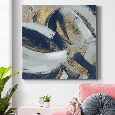 Renditions Gallery Modern Abstract Canvas Wall Art for Living Room,Close to The Edge I, Ready to Hang, 10'' x 10'' (AZS-WC25-44852-R-1010-SC) in Kuwait