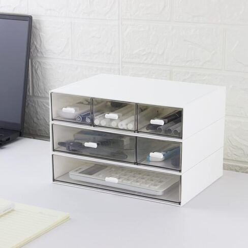 Desk Organizer with 6 Drawers, Sundries Stationery Storage Craft Drawer, Cosmetic Organizer for Office and Home Mini Size in Kuwait