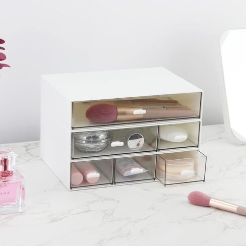 Desk Organizer with 6 Drawers, Sundries Stationery Storage Craft Drawer, Cosmetic Organizer for Office and Home Mini Size in Kuwait