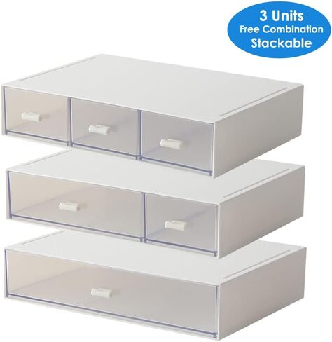 Desk Organizer with 6 Drawers, Sundries Stationery Storage Craft Drawer, Cosmetic Organizer for Office and Home Mini Size in Kuwait