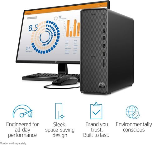 كمبيوتر مكتبي HP 2023 الأحدث Victus 15L للألعاب، Intel Core i7-13700 (16 نواة تصل إلى 5.2 جيجا هرتز)، رسومات NVIDIA GeForce RTX 3060، ذاكرة وصول عشوائي 64 جيجابايت، 1 تيرابايت SSD، 1 تيرابايت HDD، Wi-Fi 6، بلوتوث، Windows 11 Home in Saudi Arabia
