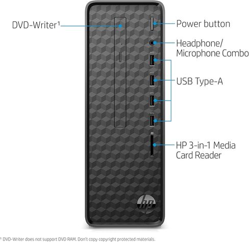 كمبيوتر مكتبي HP 2023 الأحدث Victus 15L للألعاب، Intel Core i7-13700 (16 نواة تصل إلى 5.2 جيجا هرتز)، رسومات NVIDIA GeForce RTX 3060، ذاكرة وصول عشوائي 64 جيجابايت، 1 تيرابايت SSD، 1 تيرابايت HDD، Wi-Fi 6، بلوتوث، Windows 11 Home in Saudi Arabia