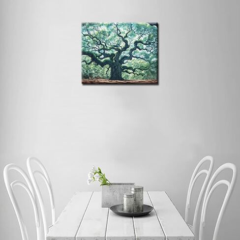 Paint by Number Kits 16 x 20 Canvas DIY Oil Painting for Kids, Students, Adults Beginner with Brushes & Acrylic Pigment - Oak Tree View,Easy Oil Painting for Gift Home Wall Decor(Frameless) in Saudi Arabia