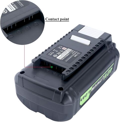 OP4060 40V 6.0 Ah بطارية ليثيوم أيون بديلة لـ Ryobi OP4026A OP4030 OP4040 OP4050 OP4060A 40V ليثيوم أيون أدوات كهربائية لاسلكية مع مقياس الوقود in Kuwait