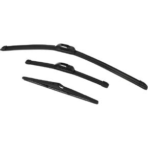 ACROPIX Front Rear Windshield Wiper Blade Set Car Wiper Blade Fit for Toyota Yaris 2007-2011 - Pack of 3 Black in Kuwait