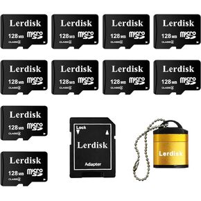 Factory Wholesale Micro SD Card 4GB Pack of 10 in Bulk Micro SDHC with SD Adapter Produced by Authorized Licencee(4GB)