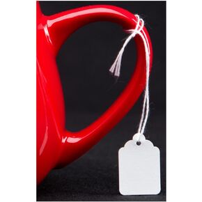 MACO White Strung Merchandise Tags, 8-1-11/16 x 2-3/4 Inches, 1000 Per Box (12-201)