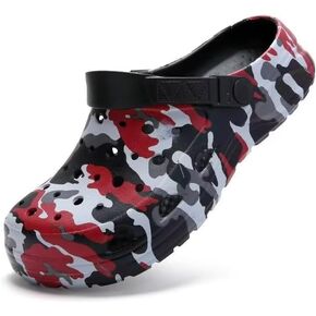 Kids Boys&Girls Black Camouflage Clogs Children's Beach Shoes Classic Marbled Tie Dye Clog Little Kid