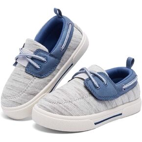 nerteo Toddler Boys & Kids Dress Boat Loafers School Shoes Girls Slip on Sneakers (Toddler/Little Kid)
